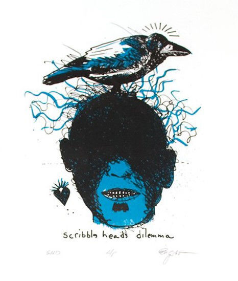 'Scribble Head's Dilemma' by Ric Gendron
